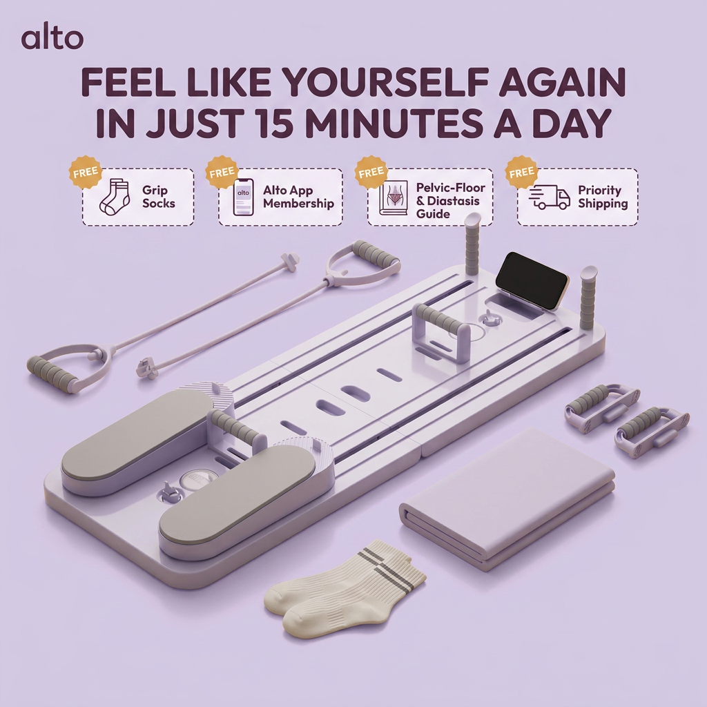 Alto Reformer — Foldable At-Home Pilates Reformer